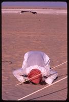 A Sudanese migrant worker in prostration during salat, Saudi Arabia