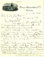 Letter from Congressman J.N. Kehoe to J.M. Mattex, 1905 January 12