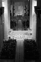 Overhead view of a dance performance during a religious service at the Washington National Cathedral (1979) (3)