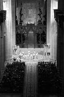 Overhead view of a group dance performance during a religious service at the Washington National Cathedral (1979) (3)