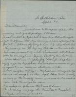Letter from Spencer Mussey to Mrs. J.D. Mussey, September 23, 1890